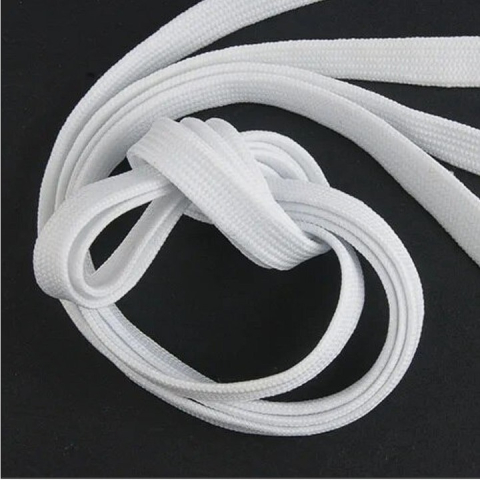 Sireturi fara legare, elastice, universale, inchidere cu capsule metalice, alb [4]