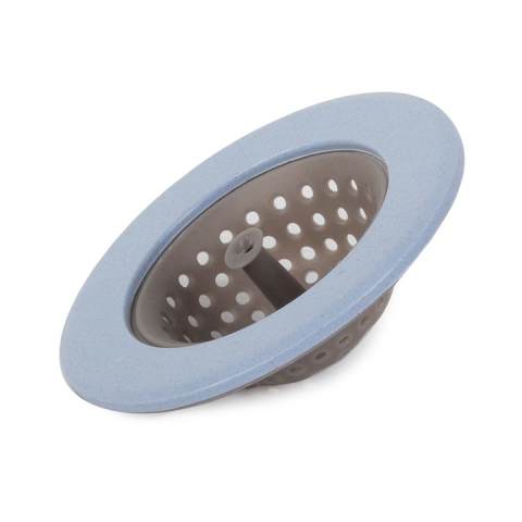 Sita din silicon pentru chiuveta, anti-infundare, rezistenta la temperaturi ridicate, usor de curatat, diametru 11 cm, albastra/gri – protectie eficienta pentru scurgere [2]