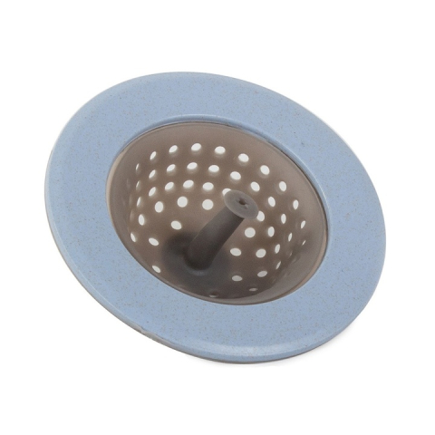 Sita din silicon pentru chiuveta, anti-infundare, rezistenta la temperaturi ridicate, usor de curatat, diametru 11 cm, albastra/gri – protectie eficienta pentru scurgere [4]