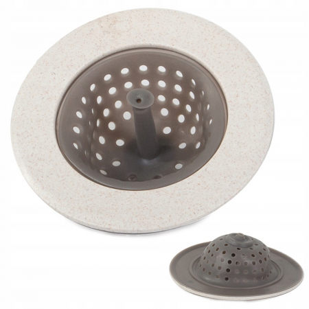 Diverse bucatarie - Sita universala din silicon pentru scurgerea chiuvetei de bucatarie - Crem
