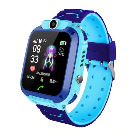 Diverse copii - Ceas Smartwatch inteligent pentru copii,functie telefon,GPS,monitorizare,camera - Albastru