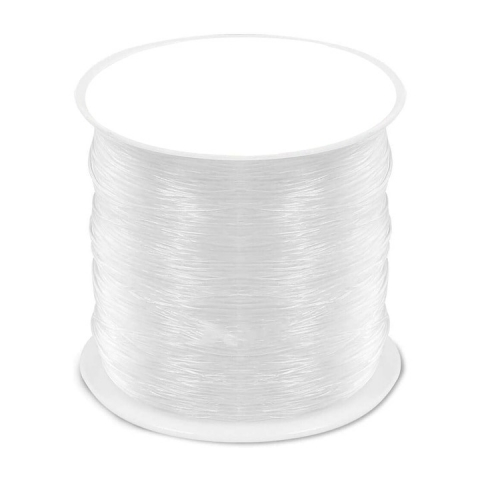 Snur transparent pentru confectionarea bratarilor, elastic, 100m, grosime 0.8mm [1]
