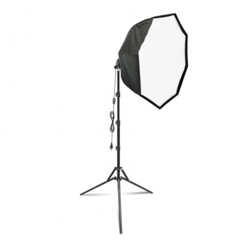 ECHIPAMENTE FOTO - Softbox Parabolic, stand cu fixare, pliabil, inrerupator, ajustabil