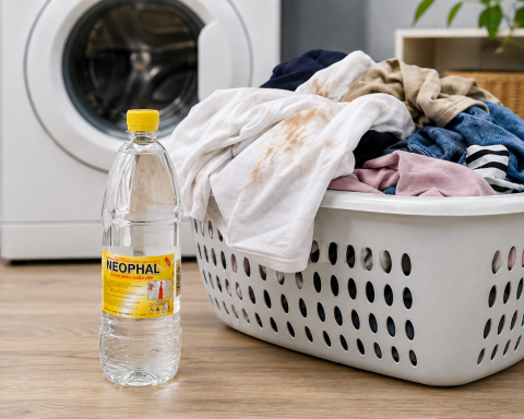 Solutie pentru curatat pete Neophal, lichid pentru indepartarea petelor dificile de pe textile, utilizare casnica, flacon [1]