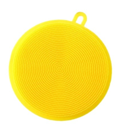 Cosmetice fata - Buretele silicon multifunctional pentru pensule,make up,spalator vase - Galben