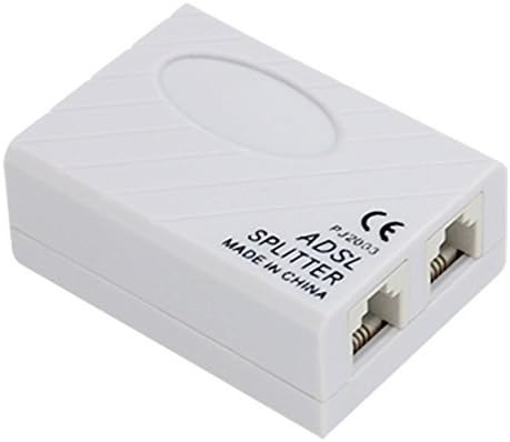 Instrumente LAN - Splitter adaptor pentru cablu telefon, mufa RJ11, o intrare si 2 iesiri - Alb - Dactylion
