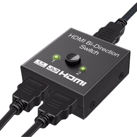 Splittler adaptor Bi direction switch, HDMI, 4k Ultra HD, distribuie semnal la 2 dispozitive HDMI [4]