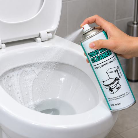Spray curatare toaleta 400 ml, formula activa pentru pete, depuneri si mirosuri neplacute [1]