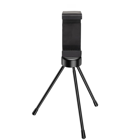 ECHIPAMENTE FOTO - Stand pentru telefon cu suport smartphone universal, diametru suport 9.5 cm, inaltime 13.5 cm, ABS si metal, picioare anti-alunecare