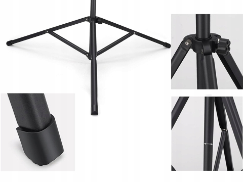 Stativ negru 41 x 27 cm pentru partituri, trepied reglabil 70-132 cm [2]
