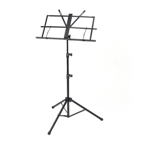 Diverse uz casnic - Stativ pentru partituri, pliabil, utilizare pe podea/masa, reglabil, fier/ABS, 46-112 cm, negru
