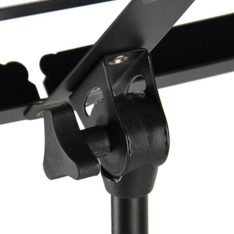 Stativ pentru partituri, pliabil, utilizare pe podea/masa, reglabil, fier/ABS, 46-112 cm, negru [3]