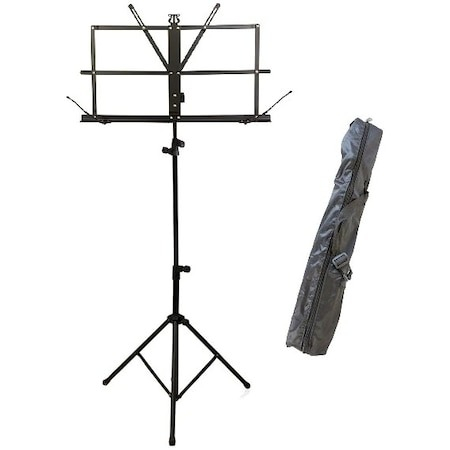 Diverse uz casnic - Stativ reglabil 65-123 cm, pentru partituri cu husa inclusa - Negru