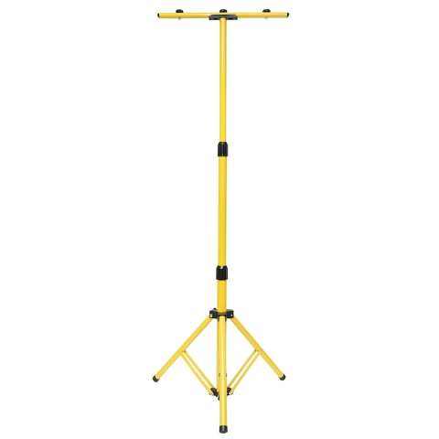 ECHIPAMENTE FOTO - Stativ trepied metalic pentru proiector dublu, suport reglabil 62-155 cm, structura stabila pentru iluminat, lucrari tehnice si utilizare profesionala