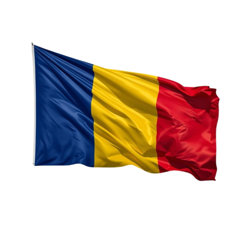 CASA & GRADINA - Steag tricolor Romania, dimensiune 30 x 45 cm, prevazut cu sistem de prindere
