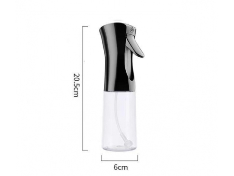 Sticla cu pulverizator pentru ulei, otet, lichide, universal, capacitate 200 ml, 20.5 x 6 cm, negru [15]