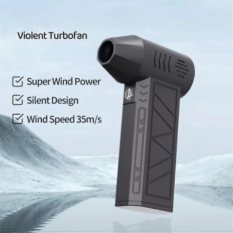 Suflanta aer, portabila, 130000 RPM, 52 m/s, iluminare LED, negru [4]