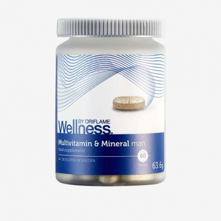 Suplimente alimentare - Supliment pentru barbati, multivitamine si minerale, cantitate 60 capsule