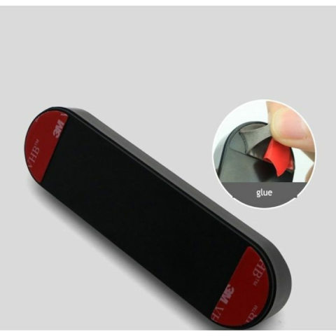 Suport numar telefon auto parcare temporara, afisaj retractabil, placute magnetice, ABS, negru [7]