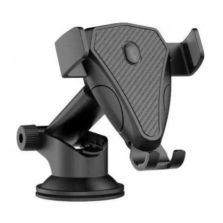 Suport auto telefoane - Suport auto de telefon cu brat extensibil si ventuza pentru bord - Negru