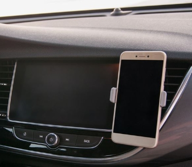 Suport auto negru pentru telefon pana la 7,5 cm, prindere pe grila de ventilatie [3]