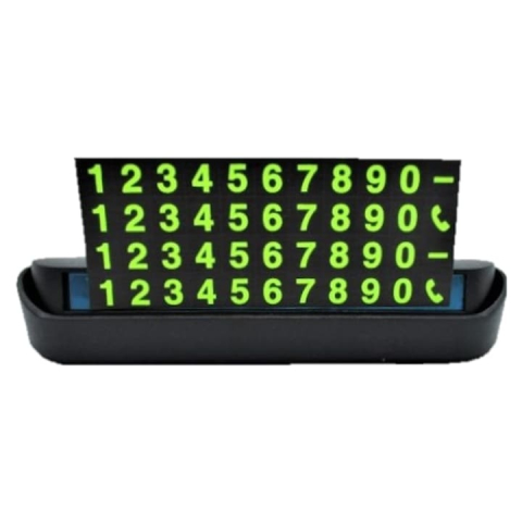 Suport auto numar telefon pentru parcare temporara retractabil magnetic negru 13 x 3.5 x 2.6 cm [5]