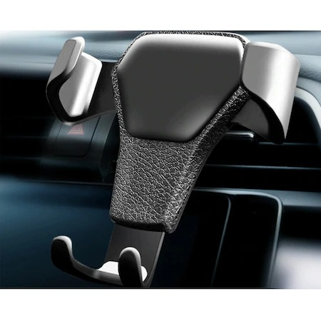 Suport auto pentru telefon, ADM, fixare pe grila de ventilatie, universal - Negru [3]