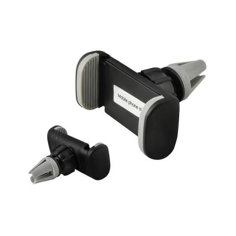 Suport auto pentru telefon, reglabil, prindere pe aeroterma, rotire 360°, compatibil universal, design compact, negru [2]