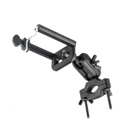 Accesorii auto telefoane - Suport Auto telefon 55-80mm, Rotativ 360 grade Fixare La Oglinda Retrovizoare - Negru