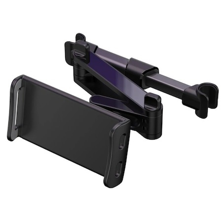Accesorii auto telefoane - Suport auto telefon pentru tetiera cu brat extensibil - Negru