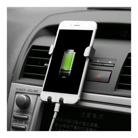 Suport auto de telefon fixare pe grila de ventilatie V-MMS - Auriu [2]