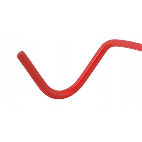 Suport bicicleta de perete din metal, carlig cauciucat, montare cu ancore, pentru 1 bicicleta [4]