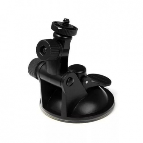 Suport de prindere auto, cu ventuza, pentru camere video sport, compatibil cu GoPro, plastic, negru [3]