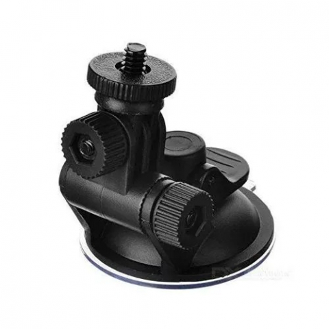 Suport de prindere auto, cu ventuza, pentru camere video sport, compatibil cu GoPro, plastic, negru [4]