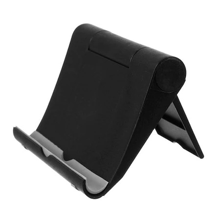 ELECTRONICE - Suport telefon universal cu unghi reglabil de inclinare, 7.8x9.8x1.8cm - Negru