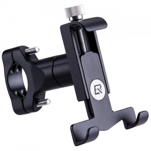 Ciclism - Suport de telefon pentru bicicleta, 6.5 x 2.1 x 7 cm, aliaj din aluminiu, negru
