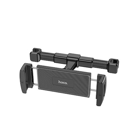 Suport auto telefoane - Suport de tetiera ajustabil, universal pentru tableta si telefon Hoco - Negru