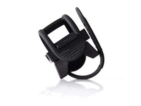 Suport lanterna pentru bicicleta, flexibil, reglabil, 8 x 4.5 cm, negru [4]