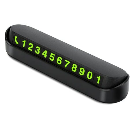 Alte gadgeturi auto - Suport afisare numar telefon auto,prindere adeziva pe bord,parbriz - Negru