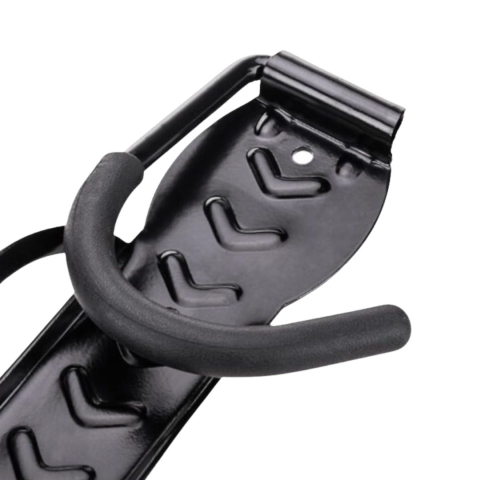 Suport perete bicicleta, set 2 carlige metalice, montaj vertical, rezistenta 30 kg, negru [4]