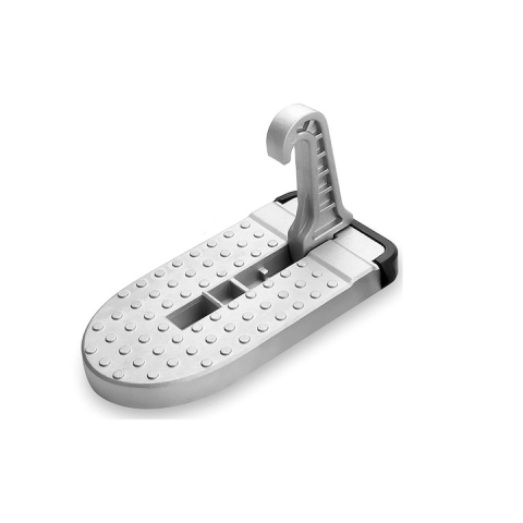 ARTICOLE AUTO - Suport pliabil multifunctional pentru usa masina, pedala acces acoperis, ciocan siguranta, aluminiu, universal, gri