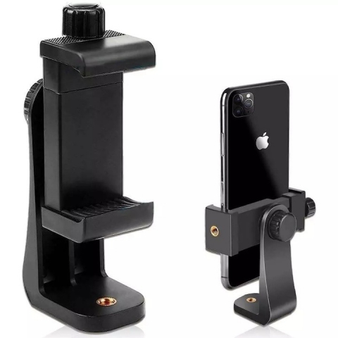 Suport telefon 360° cu menghina,2x filet universal 1/4, prindere universala si telecomanda bluetooth [1]