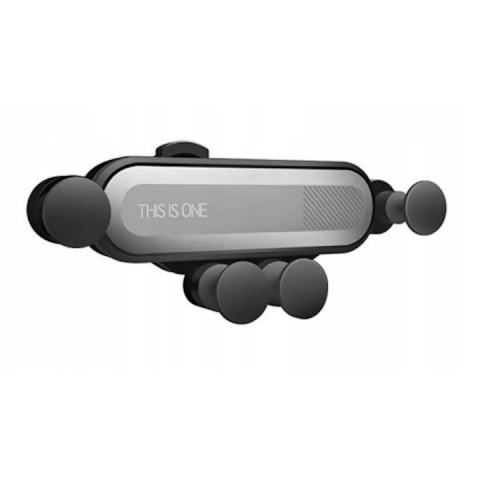 Suport auto telefoane - Suport telefon auto prindere grila de ventilatie cu 4 brate mobile - Gri