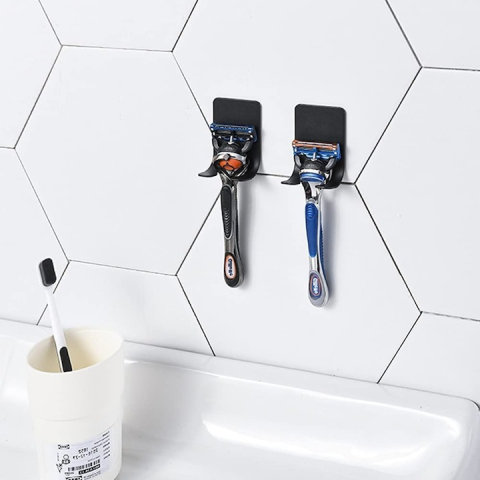 Suport universal de perete, din inox, 6x4.5cm, negru [2]