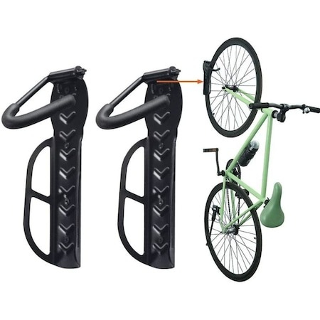Suport universal din otel pentru biciclete, rezistent, anti zgarieturi - Negru [5]