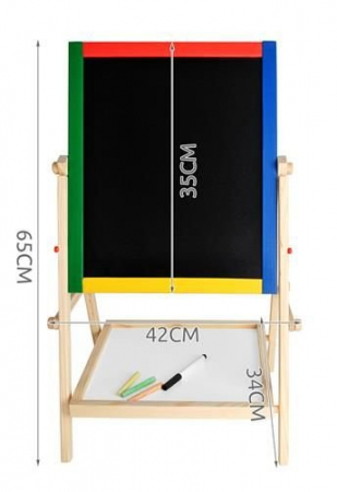 Tabla magnetica cu 2 fete de scris,pentru copii,inaltime maxima 65 cm,accesorii incluse [3]