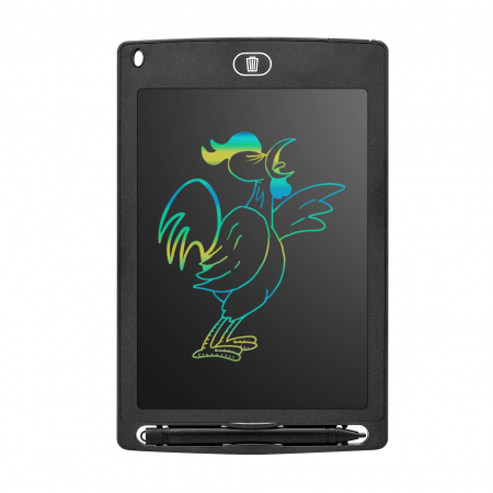 Tablete grafice desen - Tableta grafica de desenat pentru copii,color de 10 inch diagonala, cu buton de stergere si creion - Negru