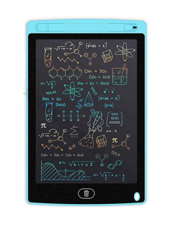 Tablete grafice desen - Tableta grafica de desenat pentru copii,color de 8.5 inch diagonala, cu buton de stergere si creion - Albastru deschis