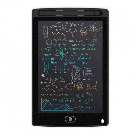 Tablete grafice desen - Tableta grafica de desenat pentru copii,color de 8.5 inch diagonala, cu buton de stergere si creion - Negru