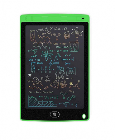 Tablete grafice desen - Tableta grafica de desenat pentru copii,color de 8.5 inch diagonala, cu buton de stergere si creion - Verde